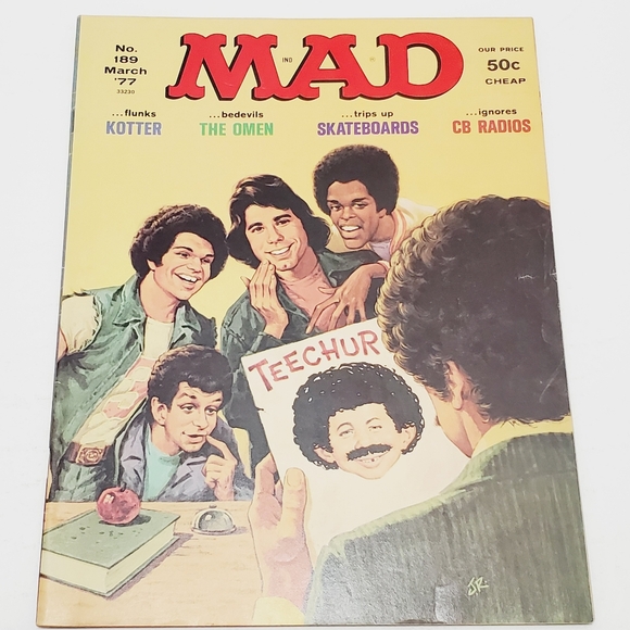 MAD Magazine Welcome Back Kotter  Issue #189 March 1977 - Picture 1 of 3